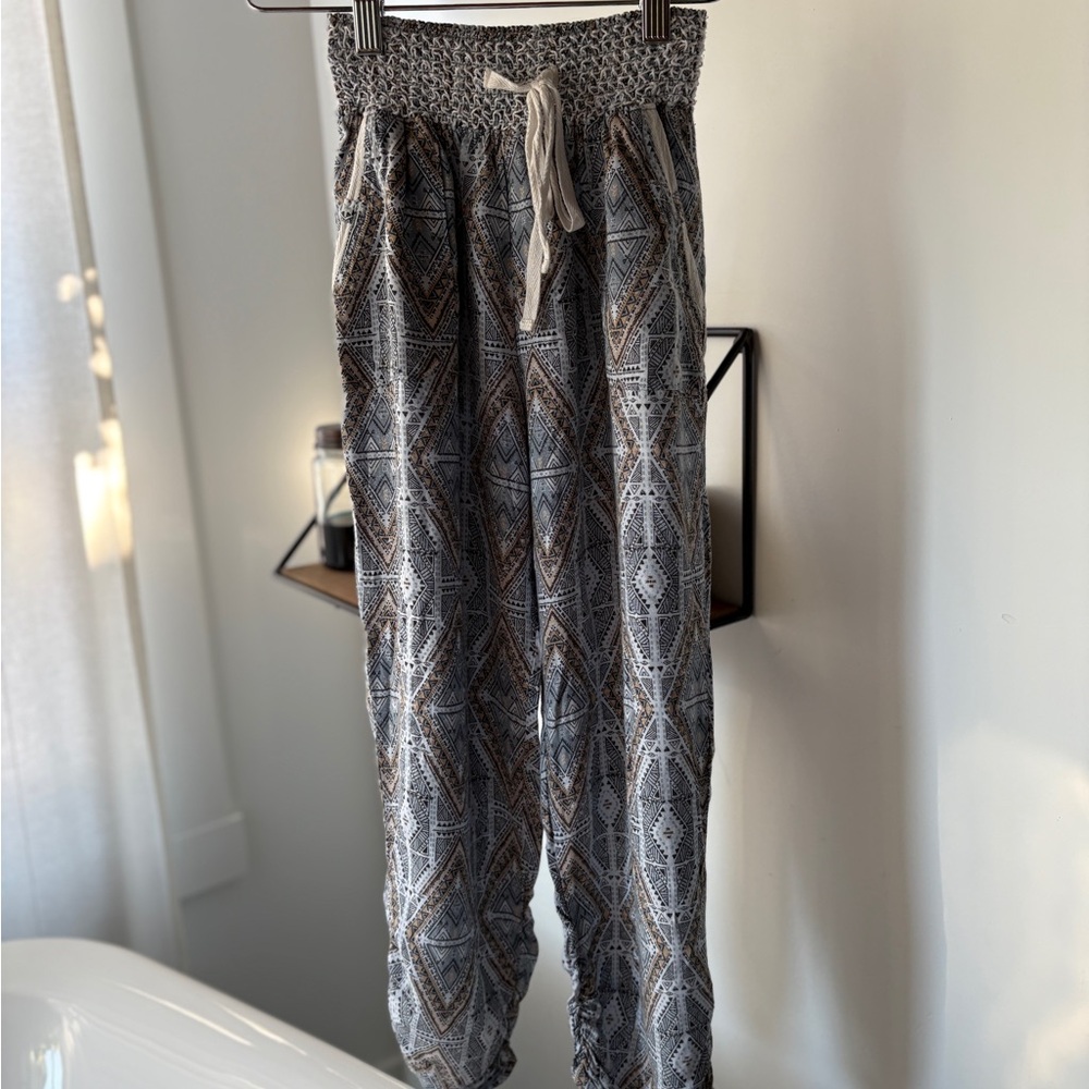 Rewash Gray and Brown Patterned Joggers